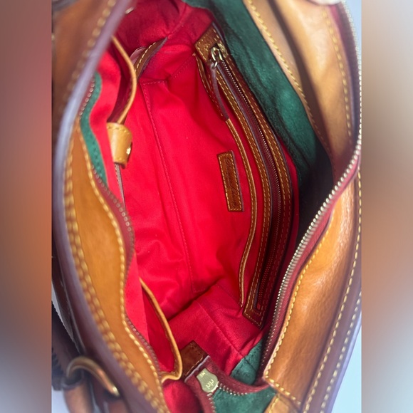 Dooney & Bourke Vintage Florentine Medium Tassel Pocket Satchel Two-Way Bag - Picture 11 of 15